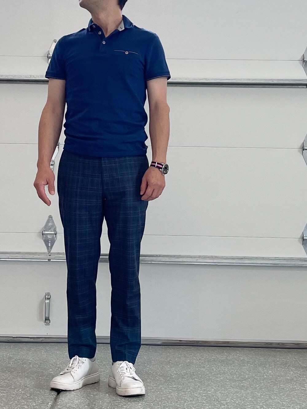 「summer、ootd、outfit、Dr.Martens、fashion、STYLE、Taiwan、blue、TODAYFUL、casual」｜「Ted Bakerのアイテム（ポロシャツ、ブルー系）」を使った、加州さん（メンズ・168cm）の夏コーディネートの1枚目の写真
