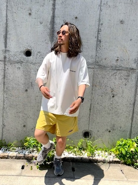 「アイテム（ニットキャップ/ビーニー）」を使った、Rainyさん（メンズ・174cm・40代）の夏コーディネート