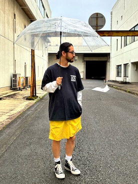 「GILDAN（ギルダン）のアイテム」を使った、Rainyさん（メンズ・174cm）の夏コーディネート