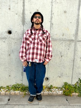 「MSML（エムエスエムエル）のアイテム」を使った、Rainyさん（メンズ・174cm）の冬コーディネート