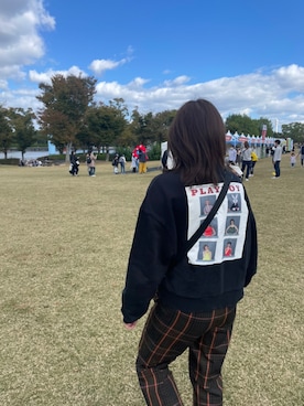 「Ameri（アメリ）のアイテム」を使った、ボさん（レディース・163cm）の秋コーディネート