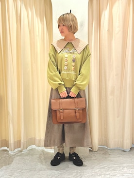 「レトロ」｜「アイテム（その他シューズ）」を使った、オ オ サ トさん（レディース・157cm）の秋コーディネート