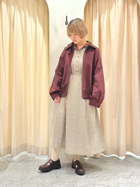 「レトロ」｜「アイテム（その他シューズ）」を使った、オ オ サ トさん（レディース・157cm）の秋コーディネート