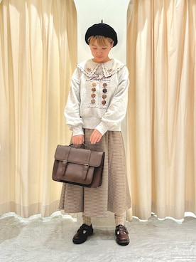 「レトロ」｜「アイテム（その他シューズ）」を使った、オ オ サ トさん（レディース・157cm）の秋コーディネート