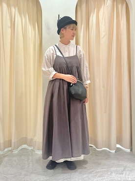 「ナチュラルスタイル」｜「アイテム（帽子）」を使った、オ オ サ トさん（レディース・157cm）の秋コーディネート