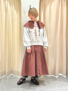 「レトロ」｜「アイテム（その他シューズ）」を使った、オ オ サ トさん（レディース・157cm）の秋コーディネート