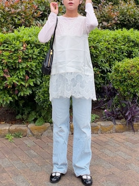 「gemeil（ジェムイル）のアイテム」を使った、rubyさん（レディース・161cm）の春コーディネート