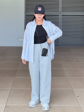 「Maison Kitsune（メゾンキツネ）のアイテム」を使った、rubyさん（レディース・161cm）の春コーディネート