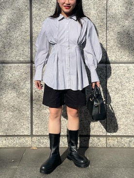 「classicalelf（クラシカルエルフ）のアイテム（ブーツ）」を使った、Nさん（レディース・161cm）の冬コーディネート