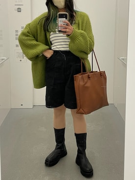 「classicalelf（クラシカルエルフ）のアイテム（ブーツ）」を使った、Nさん（レディース・161cm）の秋コーディネート