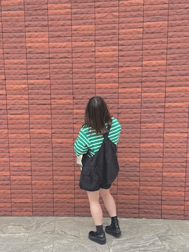 「Carhartt（カーハート）のアイテム（その他アウター）」を使った、村田梓さん（レディース・163cm）の春コーディネート