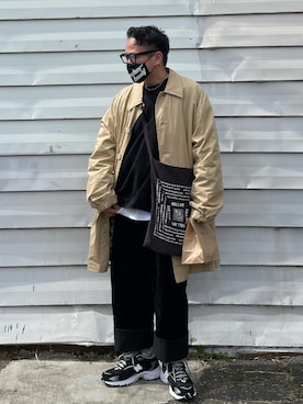 ロングコート のメンズ人気ファッションコーディネート 髪型 ベリーショートヘアー Wear