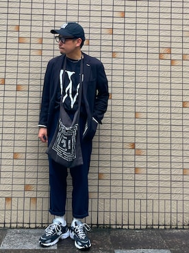 「united arrows」｜「アイテム（キャップ）」を使った、N_RaF_nistaさん（メンズ・163cm）の秋コーディネート