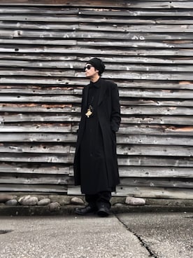 「アイテム（パスケース）」を使った、yst(不定期)さん（メンズ・172cm）の冬コーディネート