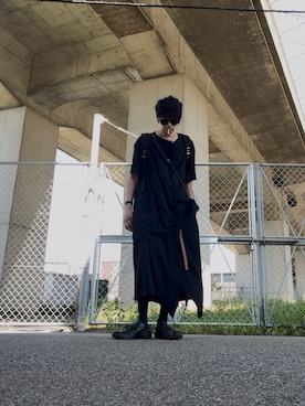 「JULIUS（ユリウス）のアイテム」を使った、yst(不定期)さん（メンズ・172cm）の夏コーディネート