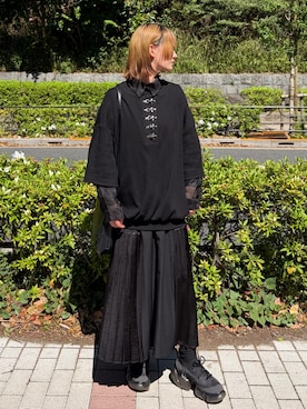 「HARE（ハレ）のアイテム（バッグ）」を使った、MIHOさん（レディース・153cm）の春コーディネート