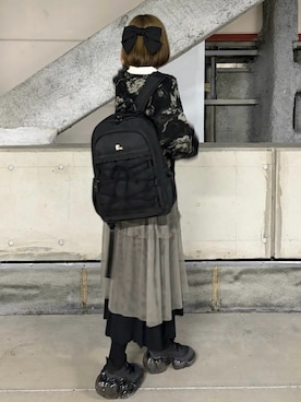 「F i.n.t（フィント）のアイテム」を使った、MIHOさん（レディース・153cm）の冬コーディネート