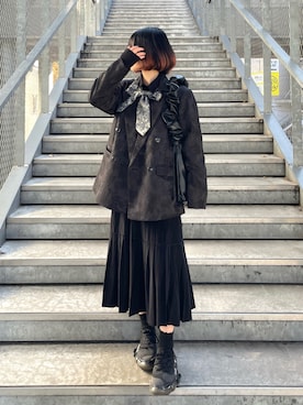 「アイテム（フォーマルスーツ/小物）」を使った、MIHOさん（レディース・153cm）の秋コーディネート