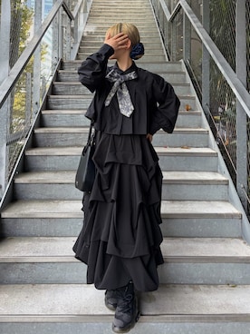 「HARE（ハレ）のアイテム」を使った、MIHOさん（レディース・153cm）の秋コーディネート