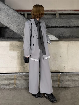 「HARE（ハレ）のアイテム（バッグ）」を使った、MIHOさん（レディース・153cm）の春コーディネート