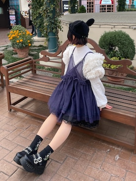 「アイテム（キャミソール）」を使った、MIHOさん（レディース・153cm）の秋コーディネート