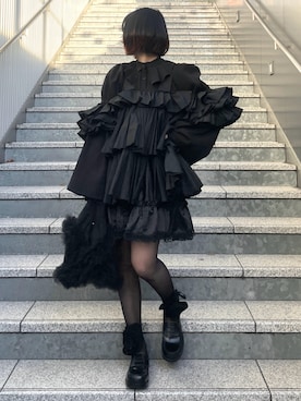 「アイテム（ローファー）」を使った、MIHOさん（レディース・153cm）の冬コーディネート