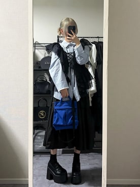 「Ezick（エジック）のアイテム」を使った、MIHOさん（レディース・153cm）の秋コーディネート