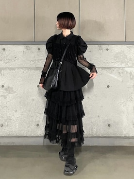 「アイテム（キャミソール）」を使った、MIHOさん（レディース・153cm）の夏コーディネート