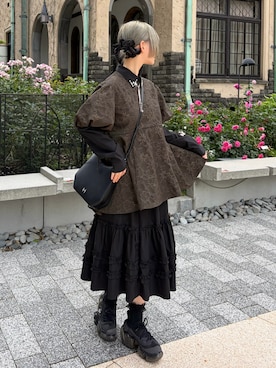 「HARE（ハレ）のアイテム（バッグ）」を使った、MIHOさん（レディース・153cm）の夏コーディネート