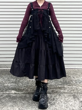 「アイテム（ベルト）」を使った、MIHOさん（レディース・153cm）の秋コーディネート