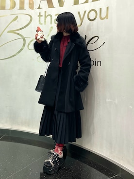 「アイテム（ショルダーバッグ）」を使った、MIHOさん（レディース・153cm）の秋コーディネート