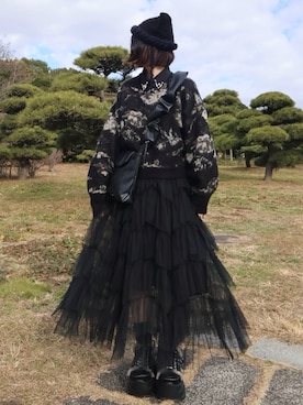 「Handmade（ハンドメイド）のアイテム」を使った、MIHOさん（レディース・153cm）の冬コーディネート