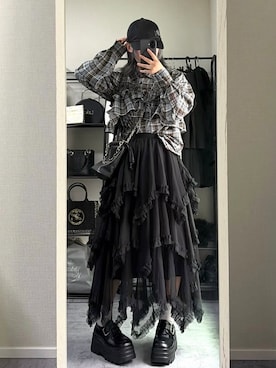 「HARE（ハレ）のアイテム」を使った、MIHOさん（レディース・153cm）の秋コーディネート