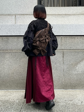 「アイテム（ブルゾン）」を使った、MIHOさん（レディース・153cm）の秋コーディネート