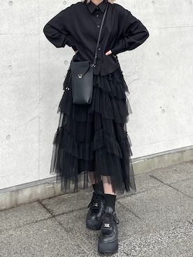 「アイテム（シャツ/ブラウス）」を使った、MIHOさん（レディース・153cm）の秋コーディネート