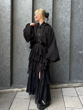 「YOSUKE（ヨースケ）のアイテム」を使った、MIHOさん（レディース・153cm）の秋コーディネート