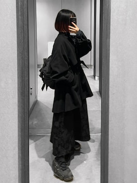 「アイテム（トレンチコート）」を使った、MIHOさん（レディース・153cm）の秋コーディネート