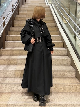 「YOSUKE（ヨースケ）のアイテム」を使った、MIHOさん（レディース・153cm）の春コーディネート