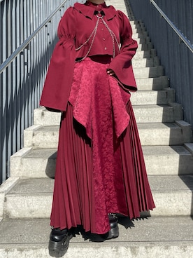 「アイテム（スカート）」を使った、MIHOさん（レディース・153cm）の秋コーディネート