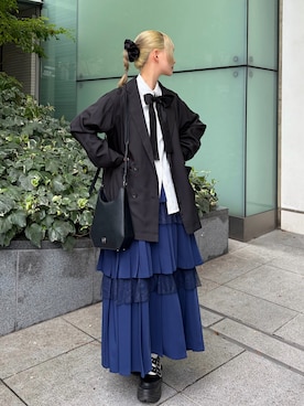 「YOSUKE（ヨースケ）のアイテム」を使った、MIHOさん（レディース・153cm）の秋コーディネート