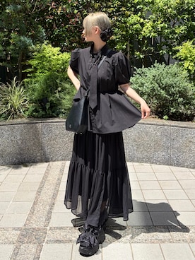「Honeys（ハニーズ）のアイテム」を使った、MIHOさん（レディース・153cm）の夏コーディネート
