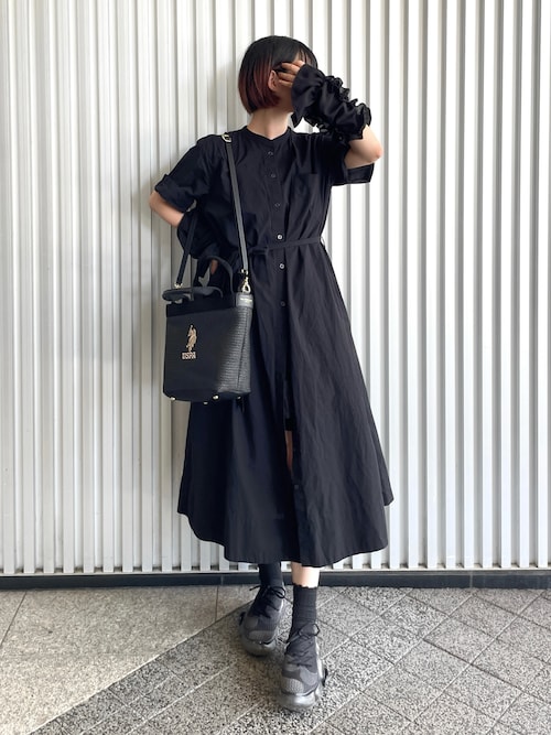 セール】婦人 涼感 半袖シャツワンピース（シャツワンピース）｜無印