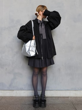 「YOSUKE（ヨースケ）のアイテム」を使った、MIHOさん（レディース・153cm）の春コーディネート