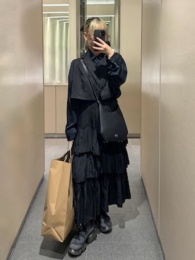 「HARE（ハレ）のアイテム」を使った、MIHOさん（レディース・153cm）の秋コーディネート