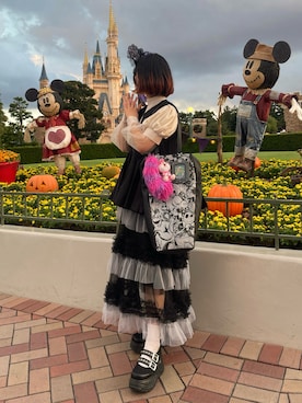 「アイテム（ベスト）」を使った、MIHOさん（レディース・153cm）の秋コーディネート