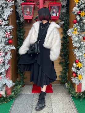 「アイテム（シャツワンピース）」を使った、MIHOさん（レディース・153cm）の秋コーディネート