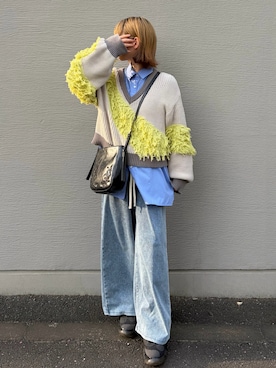 「HARE（ハレ）のアイテム（バッグ）」を使った、MIHOさん（レディース・153cm）の春コーディネート