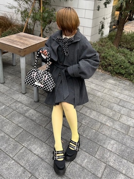 「YOSUKE（ヨースケ）のアイテム」を使った、MIHOさん（レディース・153cm）の春コーディネート