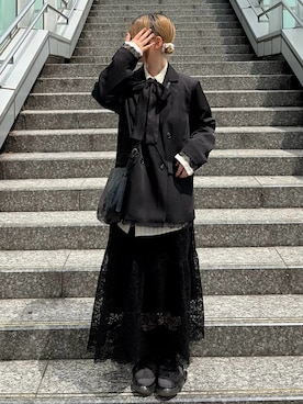 「grounds（グラウンズ）のアイテム（シューズ）」を使った、MIHOさん（レディース・153cm）の春コーディネート