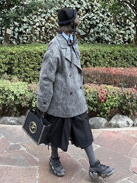 「アイテム（フォーマルスーツ/小物）」を使った、MIHOさん（レディース・153cm）の冬コーディネート